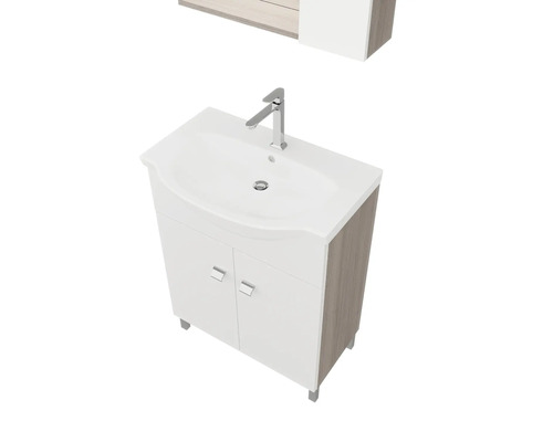 Dulap de lavoar cu două uși și lavoar