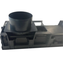 Cutie de atașare pentru rigole de drenaj cu racord de țeavă