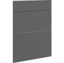 Fronturi de mobilier de baie gri cu trei sertare