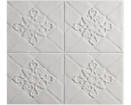 Panou decorativ autoadeziv 3D Velute gri 70x70x0,6 cm Placă decorativă cu model floral