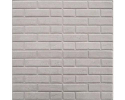 Panou decorativ autoadeziv 3D Urban model cărămidă gri 70x70x0,6 cm Perete de faianță cu model de cărămidă