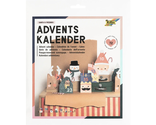 Calendar de Advent Santa and Friends cu 72 de piese