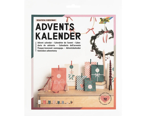 Calendar de advent pentru bricolaj cu 72 de piese