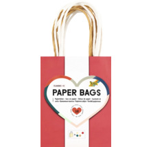 Set de pungi de hârtie cu mânere, 10 bucăți