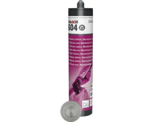 Silicon Akkit 604 310 ml Manhattan mat Cartuș silicon sanitar Akkit 604 Manhattan mat, 310 ml