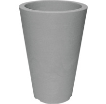 Ghiveci de flori gri în formă conică