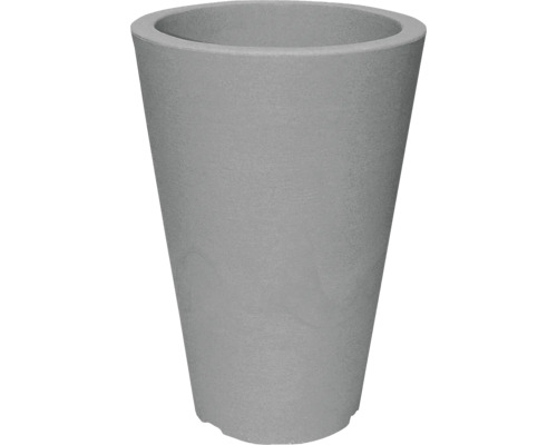 Ghiveci de flori gri în formă conică