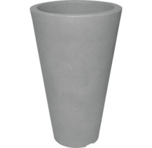 Jardiniere gri, în formă conică