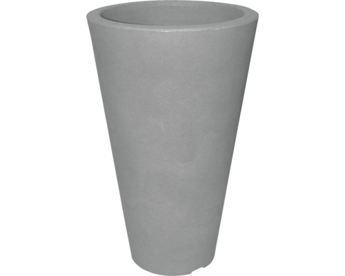 Jardiniere gri, în formă conică