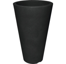 Jardinieră neagră în formă conică