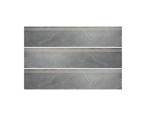 Trei plăci de treaptă de scară gri cu structură de marmură