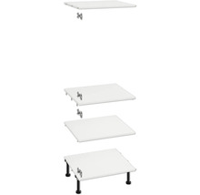 Exemple de montaj pentru o chiuvetă cu console, semi-coloane și picioare