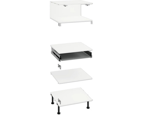 Set de mobilier cu sertar și picioare pentru auto-asamblare