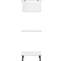 Set de mobilier de baie constând dintr-un dulap inferior, lavoar și raft