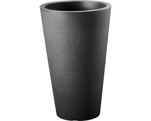 Ghiveci flori Capri plastic Ø 35 cm H 55 cm antracit Jardiniere înaltă din plastic