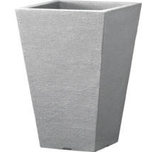 Jardinieră gri de formă pătrată