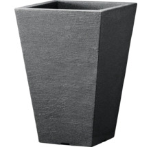 Ghiveci de flori pătrat, gri