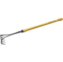 Cultivator de strat cu mâner de lemn pentru grădinărit