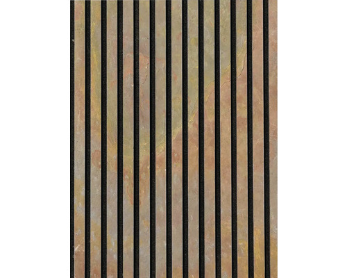 Ardezie riflaj StoneFlex Volcano Rey 41x244 cm Panou acustic cu model în dungi pentru perete și tavan