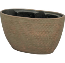 Jardinière ovală cu model punctat