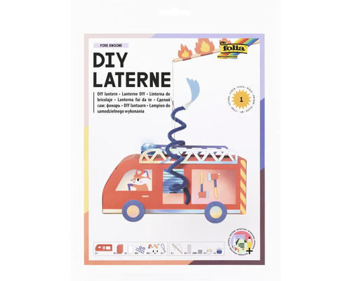 Set de bricolaj felinar mașină de pompieri