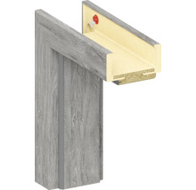 Secțiune transversală a tocului ușii cu structură din lemn