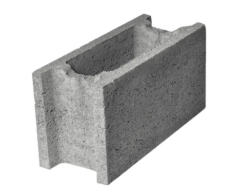 Bolțar de fundație fără cant PETRA 50x20x25 cm gri Bloc de beton cu goluri