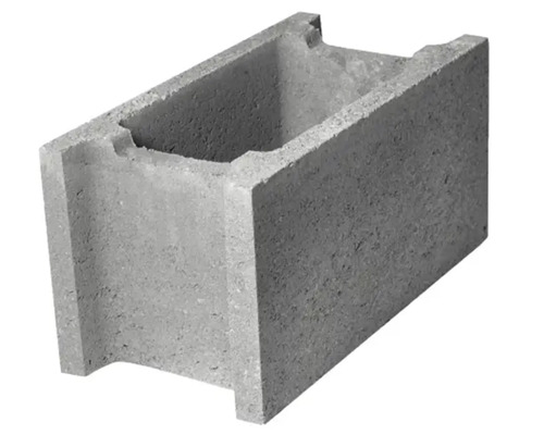 Bolțar de fundație fără cant PETRA 50x25x25 cm gri Bloc de cofrare din beton gri