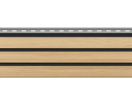 Fațadă din lemn cu îmbinare tip nut și feder