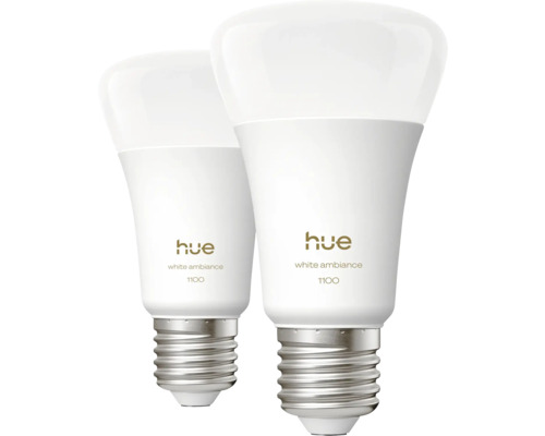 Două becuri Philips Hue White Ambiance 1100