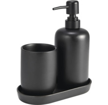 Dispenser de săpun cu pahar și tavă pentru baie