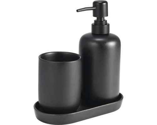 Dispenser de săpun cu pahar și tavă pentru baie