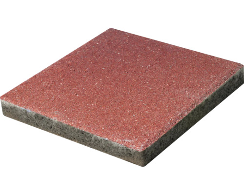 Dală Petra pătrată roșie 40x40x6 cm Piatră cubică individuală
