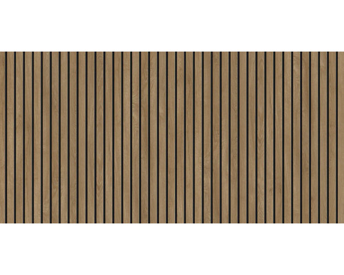 Panou de perete din lemn cu lamele verticale