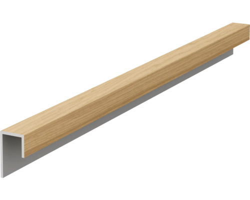 Profil universal panou fațadă ventilată FS251 Cedar 3 m Plintă cu decor de lemn