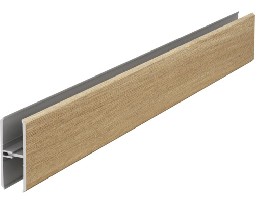 Profil H panou fațadă ventilată FS282 Natural Oak 3 m Profil de tranziție din aluminiu cu aspect de lemn