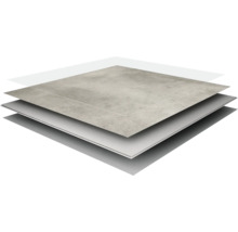 Structura unei podele vinilice cu mai multe straturi