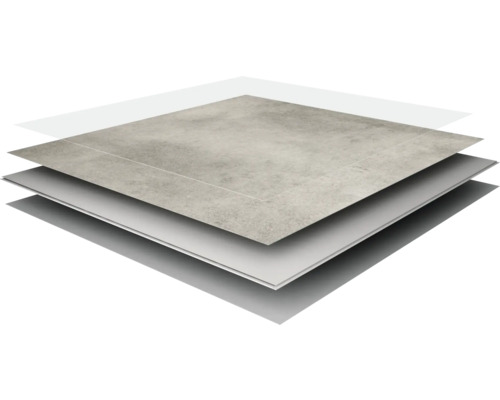 Structura unei podele vinilice cu mai multe straturi