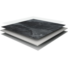 Structura unei plăci de design cu decor de piatră