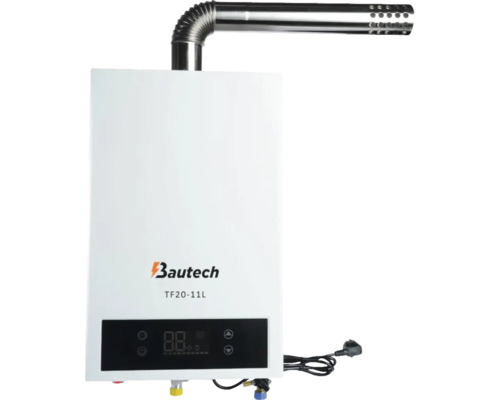 Încălzitor de apă Bautec TF20-11L cu conductă de evacuare