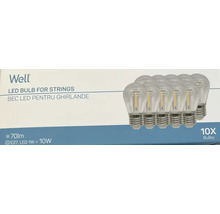 Well Bec LED pentru ghirlande, set de 10 bucăți