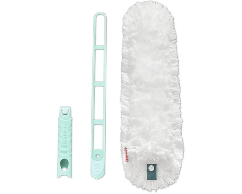 Pămătuful Leifheit cu mâner telescopic și cap interschimbabil