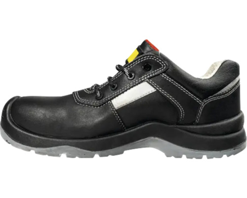 Încălțăminte de siguranță neagră cu șireturi și vârf întărit