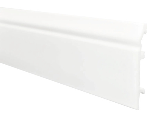 Plintă polimerică albă opal 2200x100x16 mm Plintă