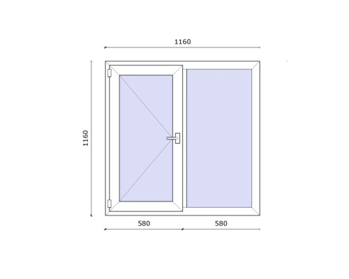 Fereastră cu funcție de deschidere-închidere și dimensiuni