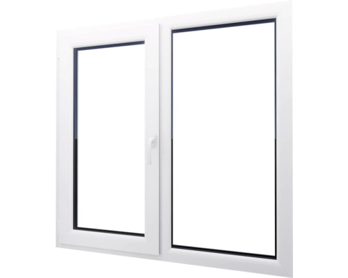 Fereastră dublă albă cu mâner
