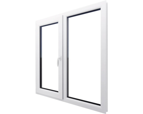 Fereastră albă cu mâner