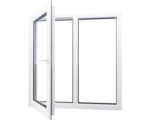 Fereastră albă din plastic cu funcție oscilobatantă