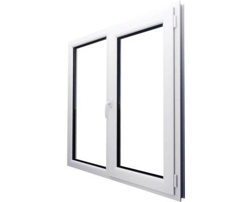 Fereastră din plastic albă cu două canaturi