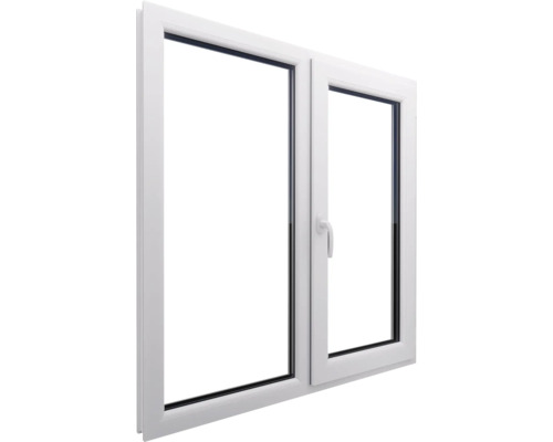 Fereastră din plastic cu două canaturi și mâner